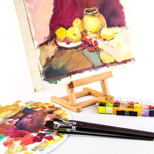 Red Sable Filbert Paint Brushes 6pcs for Watercolor Acrylic Oil Tempera and G... - Picture 6 of 6