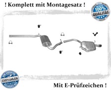 Auspuffanlage Audi A4 (B6,B7) 1.6 Stufenheck, Avant Auspuff Montagesatz Chrom