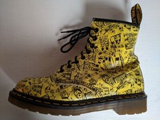 2 DOC DR. MARTENS YELLOW LONDON ICONS BOOTS 7UK MADE IN ENGLAND VINTAGE RARE