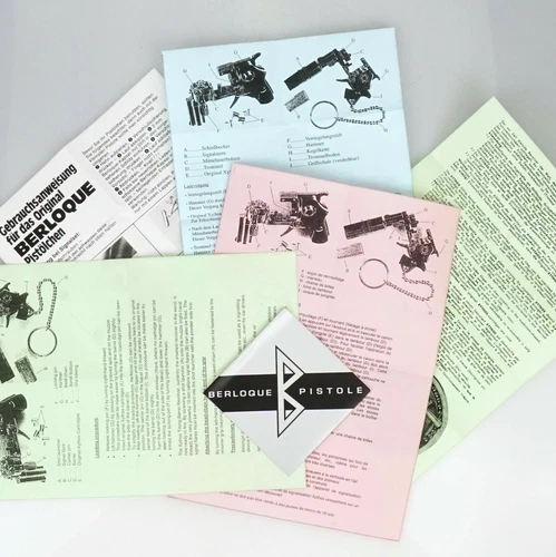 LOT 6x Instructions BERLOQUE XYTHOS Revolver miniature cap 1A