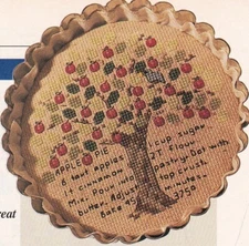 APPLE PIE TARTLET Cross-Stitch (Single Pattern From Magazine) Dessert