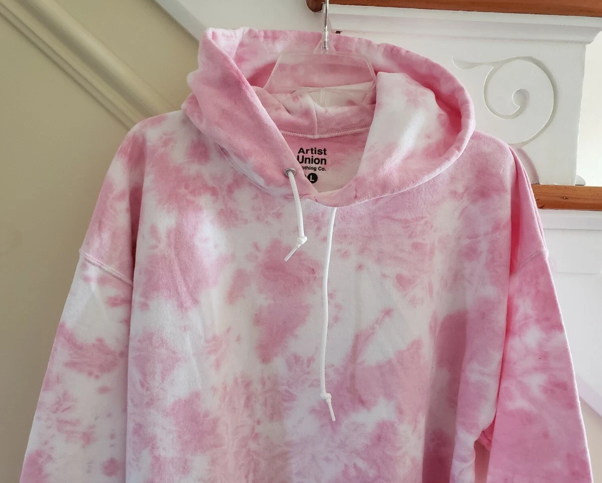 Artist union clothing pink hoodie sale