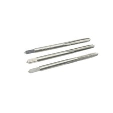 3pcs 8-32 Tap Set UNC Thread 3 Flutes High Speed Steel Hand Threading Tap Tool