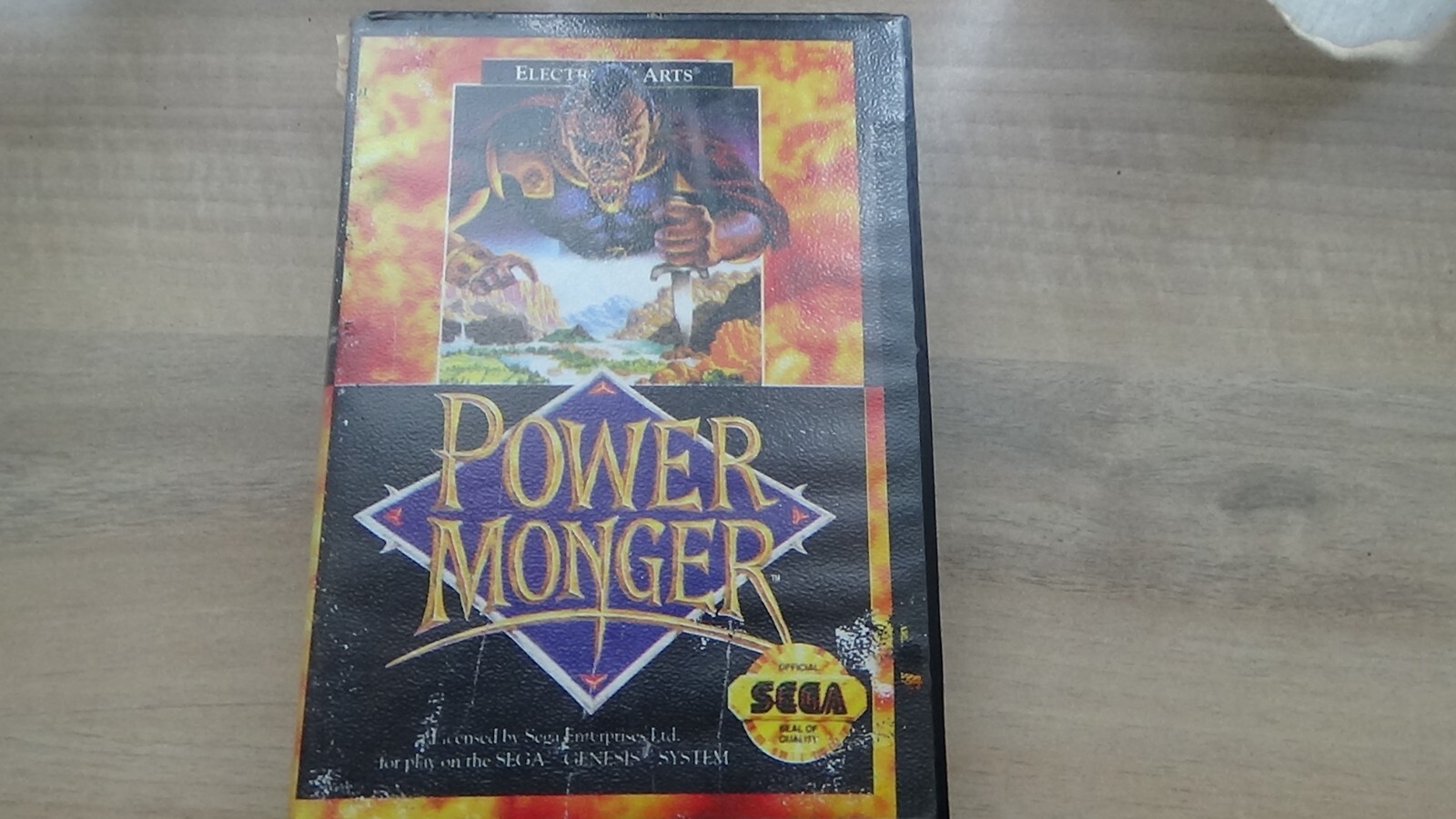 power monger rare erreur sur la jaquette megadrive