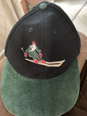 Vintage Vail World Alpine Otto Ball Cap BOP Ski Beaver Creek Leather Cotton 1999
