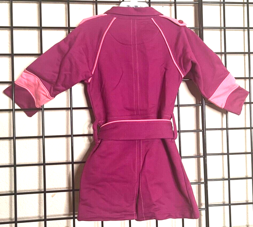 Cappotto corallo Samon viola/rosa bordeaux nuovo con etichette - pile biologico di Origany - PLUSH 4Y - Foto 4 di 8