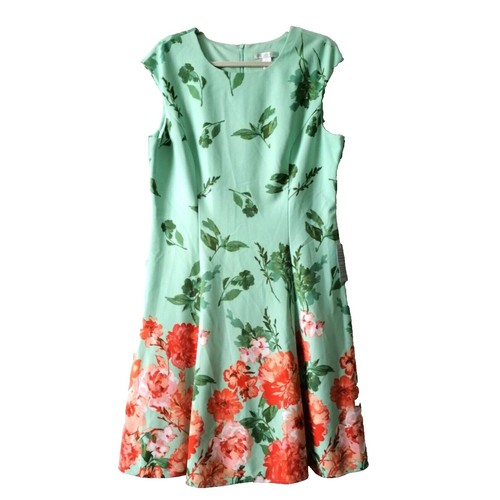 London Times Women's Tab-Waist Fit & Flare DressSz10 $99 (A177) | eBay