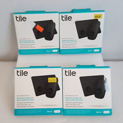 4 X 2-Pack Tile Performance 1 Pro 1 Slim Bluetooth Tracker Item Locator Finder