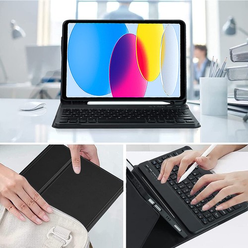Bluetooth Keyboard Case For iPad 5/6/7/8/9/10/11th Gen Pro Air 11" 2025 M3 M4 M2 - Picture 47 of 62