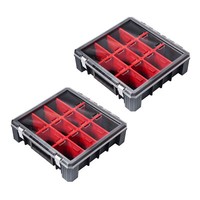2X Adb Kleinteilemagazin Sortimentskasten Sortierkasten Organizer Hd 400