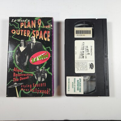 Ed Wood's Plan 9 From Outer Space VHS Sci-Fi Aliens
