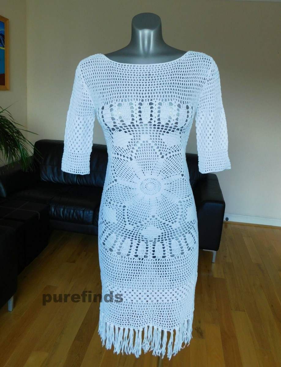 melissa odabash white crochet dress Victoria White Kaftan