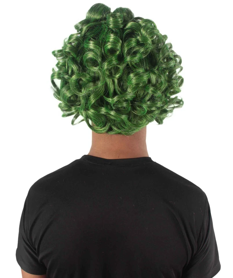 Peluca Ayudante de Papá Noel Cosplay Adulto Pelo Verde Navidad Oompa Loompa Fiesta HM-164A Foto 4 de 4