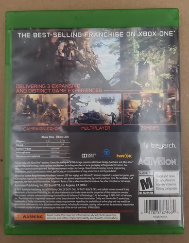 Call of Duty: Black Ops 3 Standard Edition Xbox One - Microsoft Xbox One, CIB? - Picture 3 of 3
