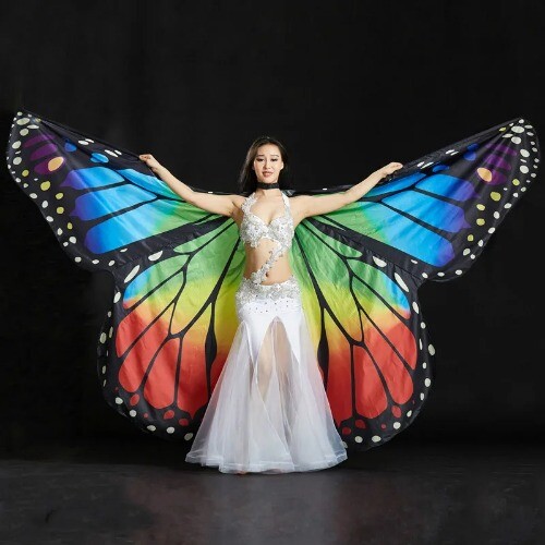 1 Pair Belly Dance Accessories ISIS Wings Stick Led Isis Wings Sticks B - Foto 6 di 8