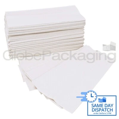 GLOBE 480 x WHITE 2 PLY C-FOLD PAPER HAND TOWELS MULTI FOLD