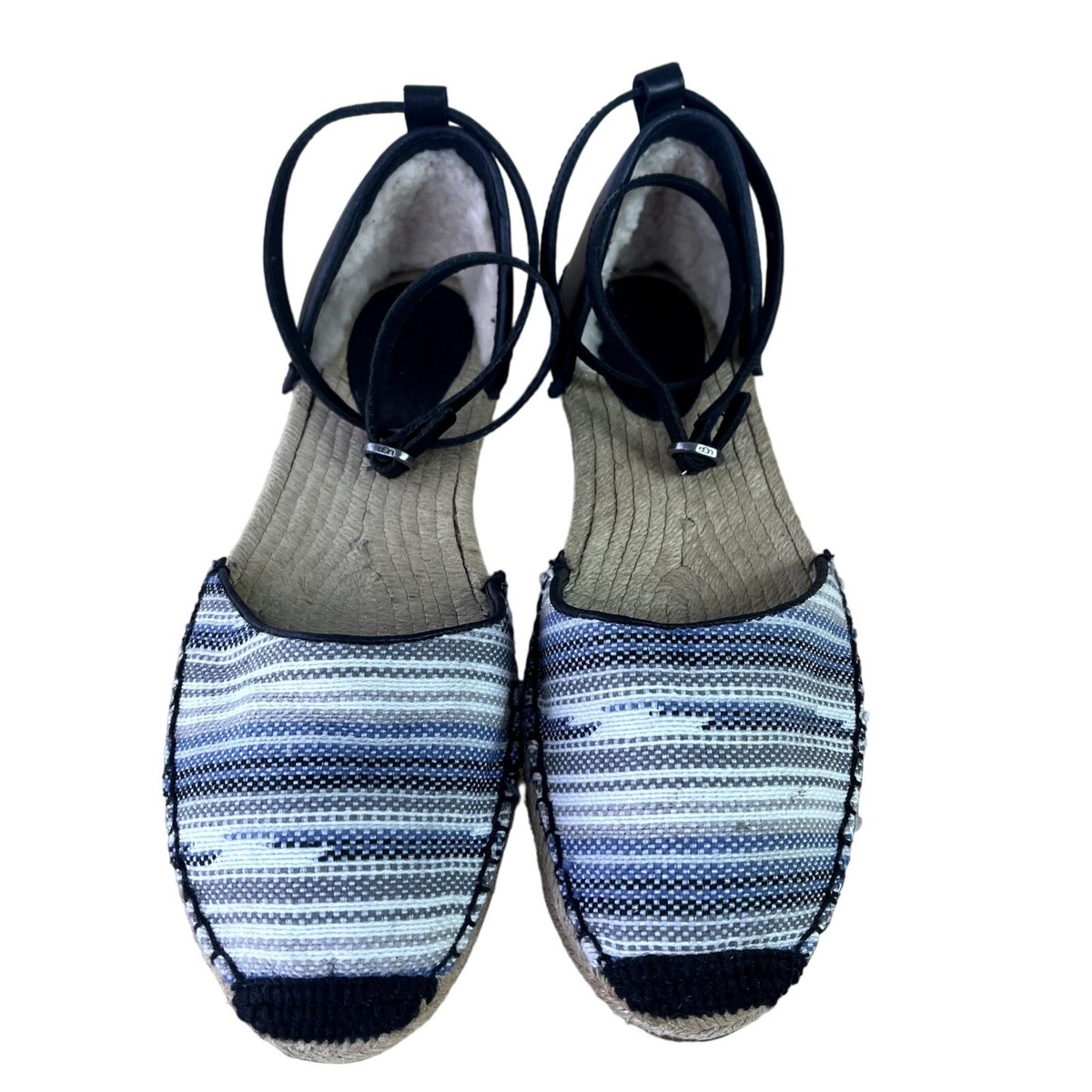 UGG Skyline Libbi Serape Flat Espadrilles Ankle Strap
