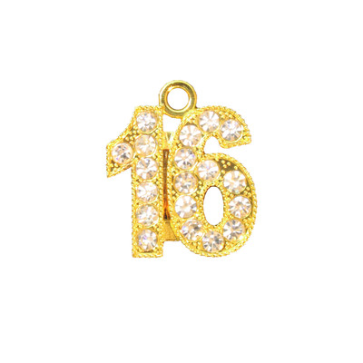Rhinestone Gold Graduation Year Charms
