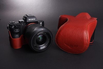 Real Leather Full Camera Case bag cover for Sony A7 II A7R A7S M2 Mark II 28-70