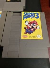 Nintendo NES Games Cartridge Super Mario Bros. 1, 2, 3 Trilogy Authentic