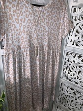 womens dress, leopard print dress, Large