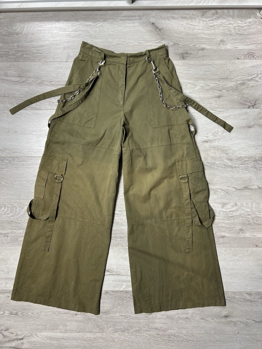 THE RAGGED PRIEST/カーゴワイドパンツ The Ragged Priest Super Wide Leg Cargo Pants With Chains