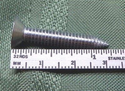 Vtg Bulk Lot 50 12-24 1.25'' 1 1/4'' Phillips Flat Head Metal to Wood Screws