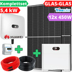 Solaranlage mit Speicher 5kW Komplettset Wechselrichter Huawei PV Anlage Solar