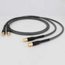 Pair 8N OCC Copper HiFi Audio RCA Cable Line Signal Interconnect Wire Cord