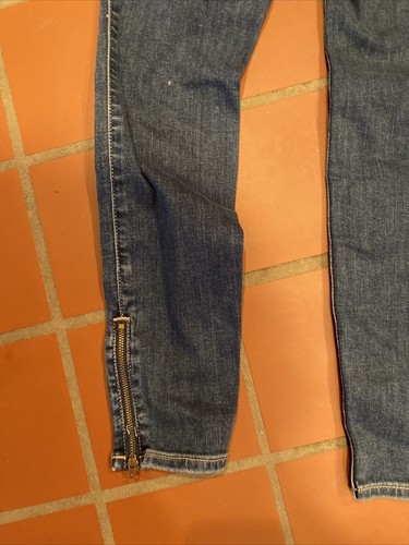 High Rise Hollister California 3R Blue Jeans Crop Super Skinny 26W X 26L NWT - Imagen 7 de 7