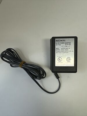 Sony AC-T123 AC Telephone Power Supply Adaptor Output DC 9V 450mA Transformer