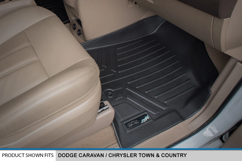 SMARTLINER Floor Mats Cargo Trunk Liner 2008-2020 Grand Caravan Town And Country - Image 3 of 4