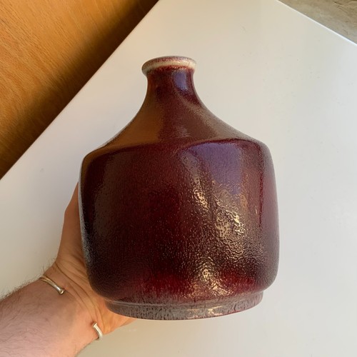 B&G Bing & Grondahl Oxblood Art Glaze Stoneware Vase Valdemar Pedersen 20thC 1st - Picture 7 of 12