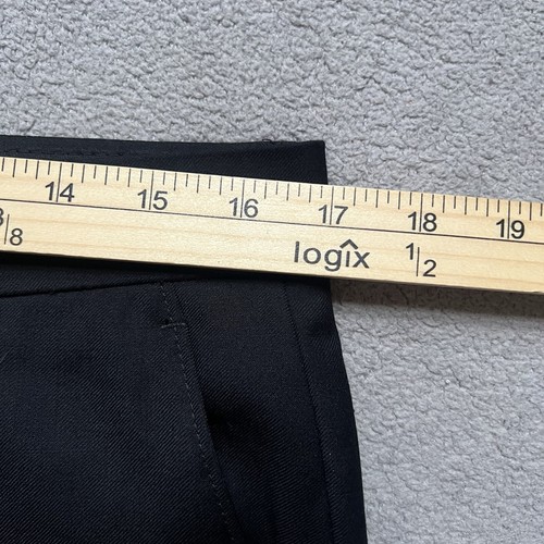 Lauren Ralph Lauren Pantalones Para Hombres 33x32 Negro Lana Traje Pantalones Vestido Pantalones - Imagen 11 de 14