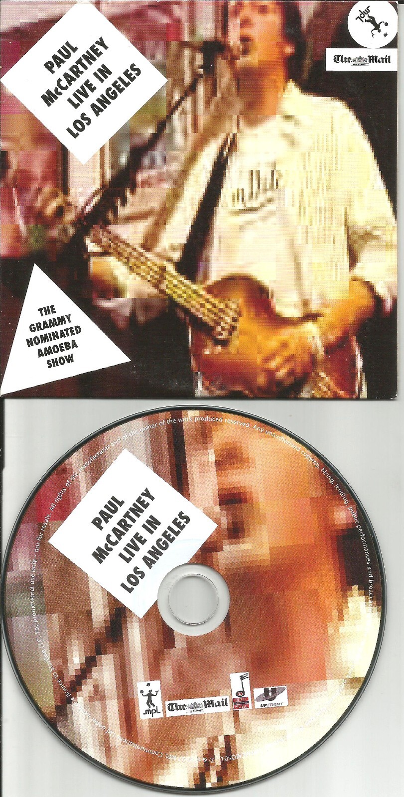 PAUL McCARTNEY Rare LIVE 12TRX Europe NEWSPAPER limited PROMO CD USA seller 2007