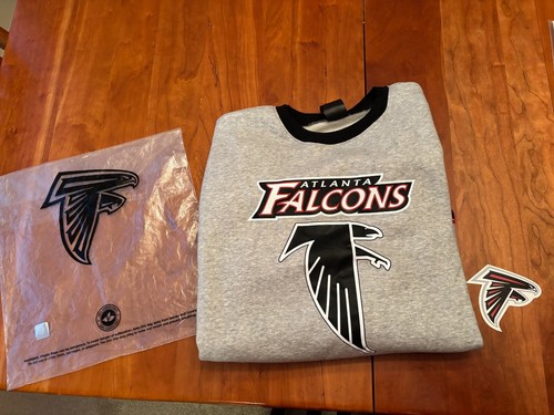 BRAND-NEW ATLANTA FALCONS 1990's RETRO LOGO TEAM-ISSUED SWEATSHIRT - 2XL XXL - Picture 2 of 4