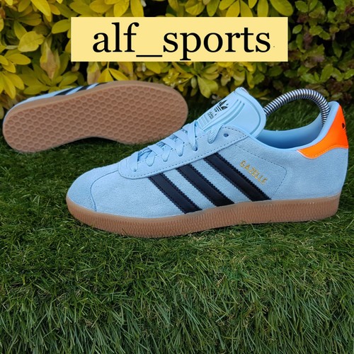 ❤ BNWB & Genuine Adidas Originals ® Gazelle Trainers Clear Sky Orange UK Size 9 - Picture 4 of 19