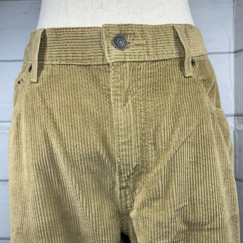 Levi's Herren 32x30 Cord Knöchel Hose Jeans Straight Leg Regular Fit Hellbraun Braun - Bild 2 von 12