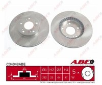 2X ABE C34048ABE-P Bremsscheibe FüR Honda