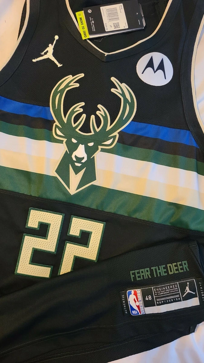 Khris Middleton - Milwaukee Bucks - Kia NBA Tip-Off 2019 - Game-Worn  Statement Edition Jersey