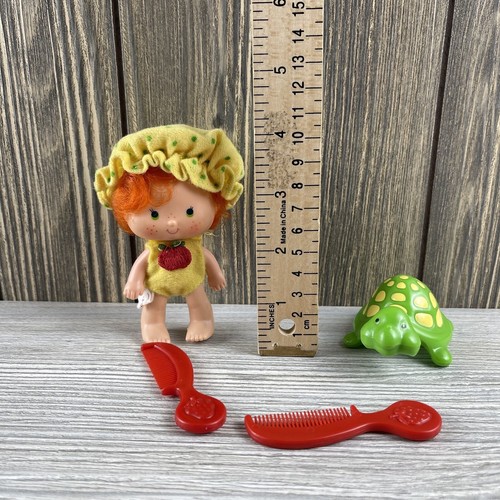 Muñeca y tortuga mascota vintage Strawberry Shortcake Apple Dumplin 1979 - Imagen 17 de 17