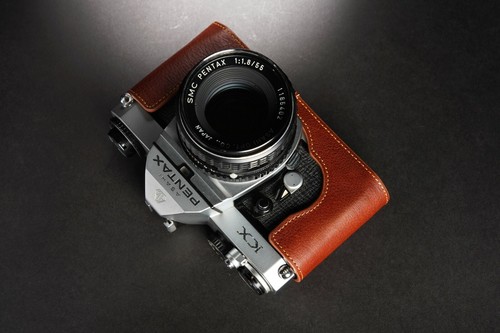 Genuine Real Leather Half Camera Case Bag Cover for Pentax KX SP SPF Film Camera - 第 17/33 張圖片