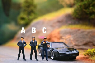 Miniature Figure Knight Rider Scale H0 1/87 or Scale 1/64 Diecast or ...