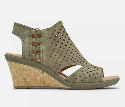 Cobb Hill Rockport Janna Sandalias De Cuña Con Elástico Cobb Hill Rockport Janna Sandalias De Cuña Con Elástico