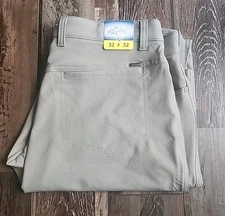 Greg Norman Men's Olive Green 32x32 Tech Performance Chino Golf Pant New