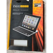 ZAGG Keys Solo Bluetooth Keyboard for iPad 2 Galaxy Tab 10.1 Silver
