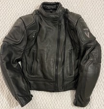 Frank Thomas Women's Leather  Motorcycle Jacket Size 10