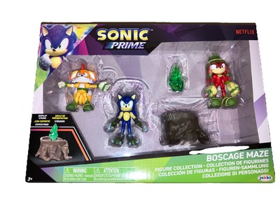 Sonic Prime Action Figures BosCage Maze Theme w/ Green Shard Tails Knuckles New