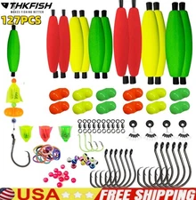 127PC Catfishing Tackle Making Kit Catfish Rig Accessories Catfish Tackle Floats