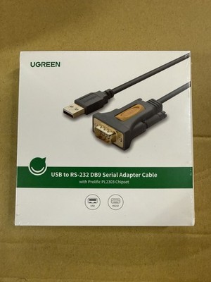 UGREEN USB to RS232 DB9 Serial Adapter Cable PL2303
